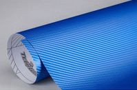 Пленка карбон 3D  Синий  1x1.52м