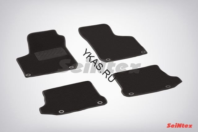 Коврики текстильн. Skoda Octavia А4 Tour 1996-2010г.  /компл.4шт./осн.резин./ LUX