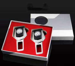 Блокировка ремня безопасности металл +кожа "LADA" 2шт.