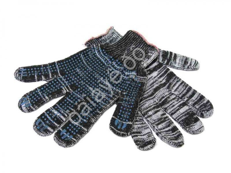 Перчатки х/б  с ПВХ 10 класс 6-нитка рябые  2шт.