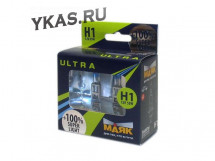 Лампа МАЯК 12V    H1  55W  Ultra  P14,5s Super Light+100% (к-кт.2шт)