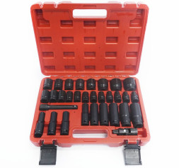 DC Набор торцевых головок 1/2 ударные (длинные головки) 31шт.