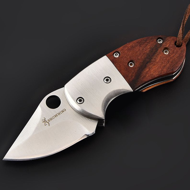 Нож складной 11см дерево