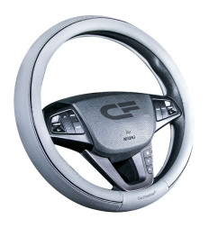 Оплетка на руль CF TILTAN - М, Серый/Чёрный