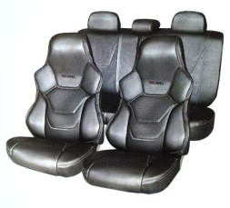 Авточехол "PILOT VESTA " С подлокотником RECARO Экокожа Черный