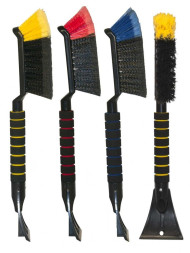 Щётка + скребок для удал. снега и льда "Black&Blue" поролоновая ручка, цветная (BB1003) (48см)
