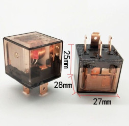 ЭТ Реле 12В 4 контакта, прозрачный корпус, 100A