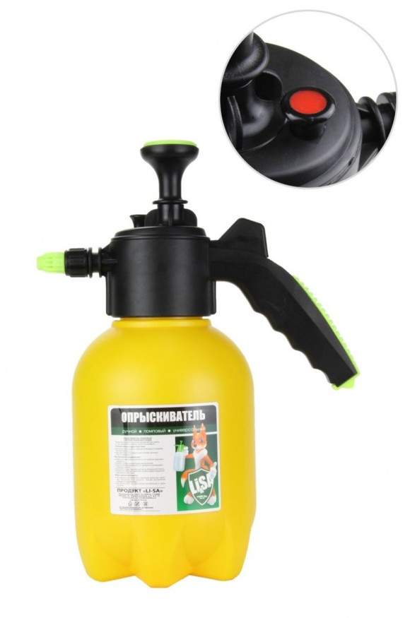 Опрыскиватель 1,5л. "Li-Sa" помповый с клапаном давления PREMIUM