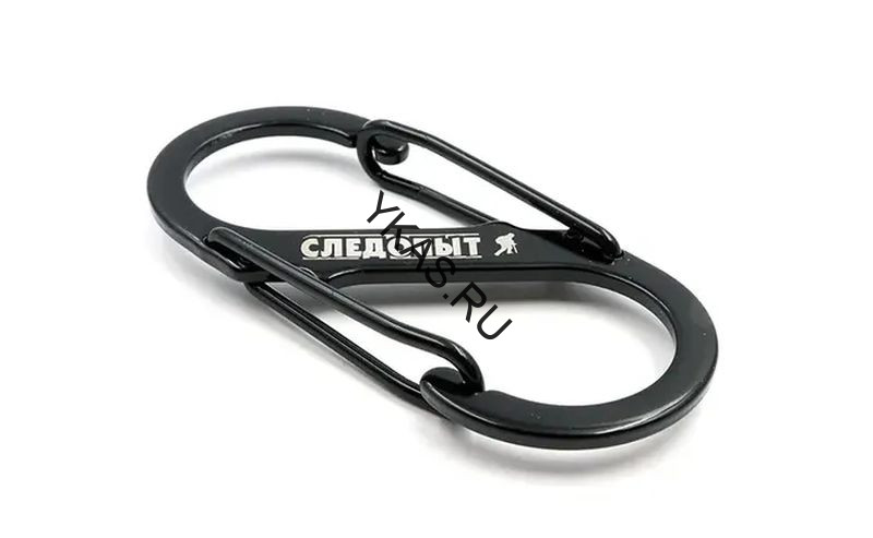 Карабин "СЛЕДОПЫТ", 9 см, двойной,сталь