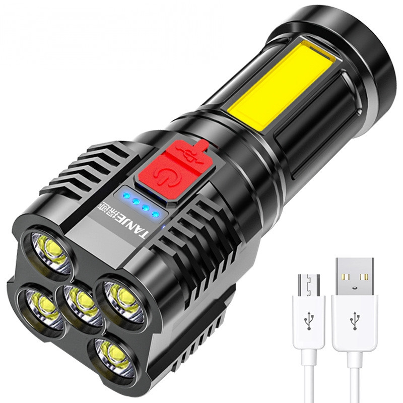 Фонарик  диодный  ручной  Carlife 10w 450Лм с акб 1500Mah