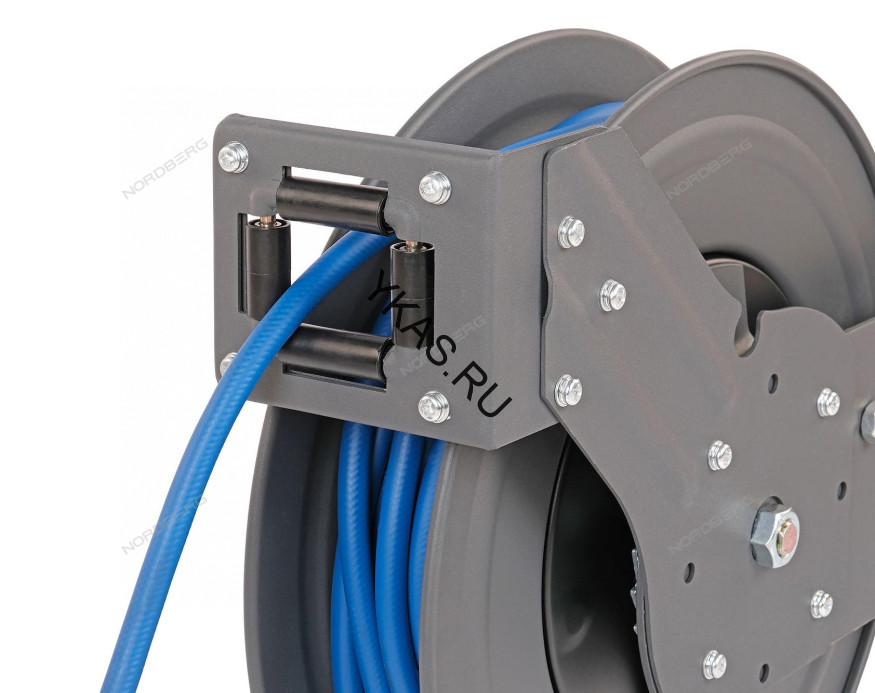 Гибридный воздушный шланг NORDBERG HR0820RPVC на стальной катушке (8х12 мм, 20 м)