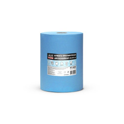 Бумага протирочная двухслойная AVS (33х35см) (голубая) 1000 отрывов, вес 5,3кг