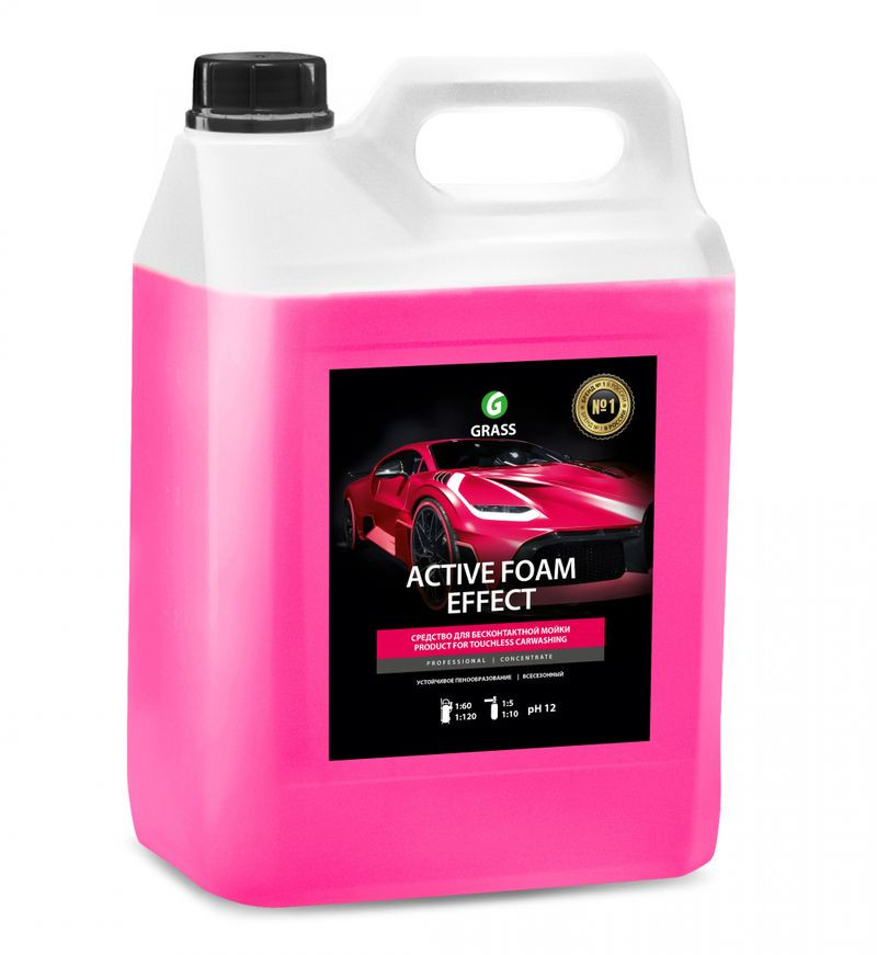 GRASS  Шампунь для Б/К мойки Active Foam Effect 6кг  снежные хлопья,  (90-170 г/л)