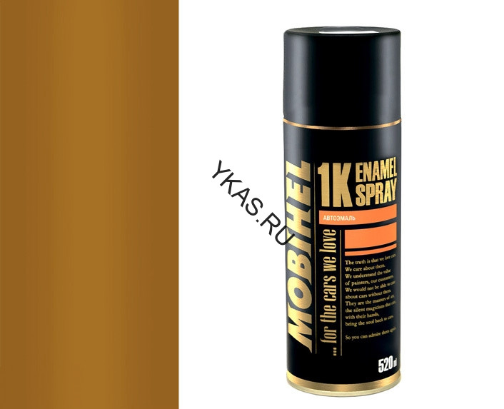 Mobihel  Краска с лаком охра золотистая (520мл)