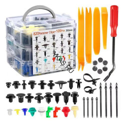 Набор клипс 820шт + 105шт крепежа