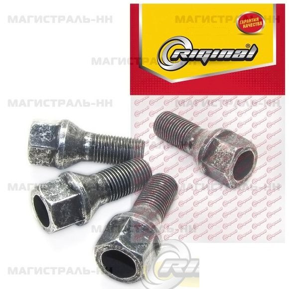 Болт колесный ВАЗ-2108 ключ 17 М12х23 (К-Т 4 ШТ.)"Riginal"