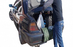 Защитный чехол на задний бампер 72х65 см Темно-Серый