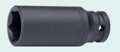 Инструмент HANS. Головка ударн глубокая 1"DR 6-гран.27мм (L-80mm)