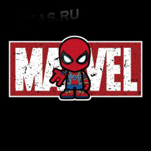 Наклейка  MARVEL Человек паук 20x10см