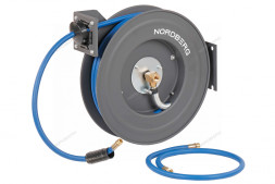 Гибридный воздушный шланг NORDBERG HR1020RPVC на стальной катушке (10х15 мм, 20 м)