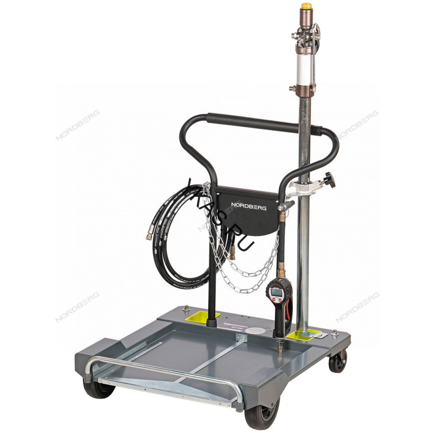 Установка для раздачи масла из бочек NORDBERG NO40180T со световой индикацией и тележкой