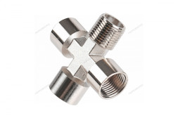Резьбовой переходник крест (FFFМ - 1/2")