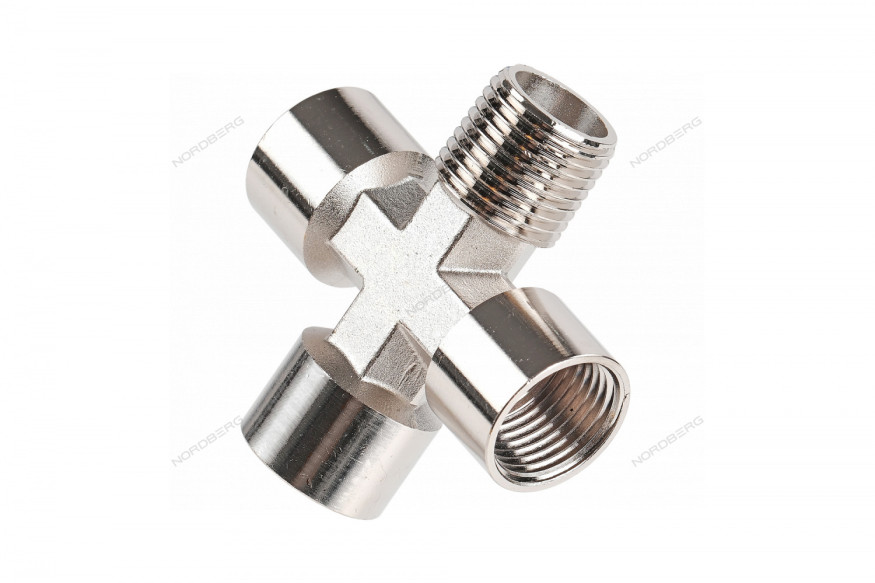 Резьбовой переходник крест (FFFМ - 1/2")