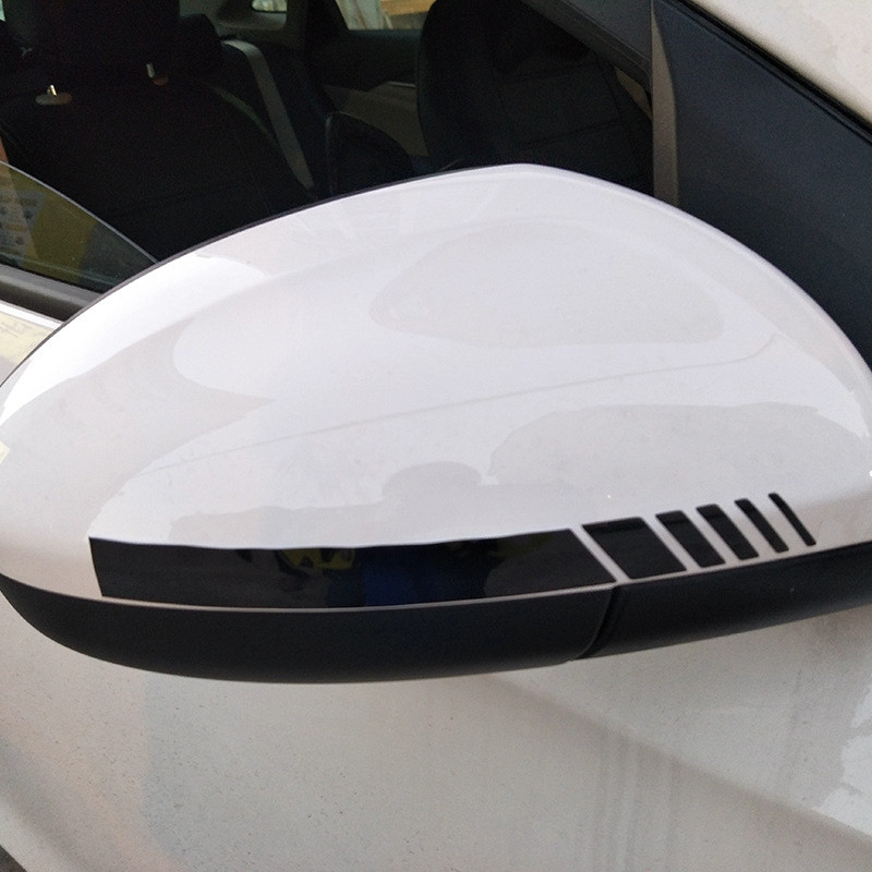 Наклейки на зеркала полоса 20х2см  Черный