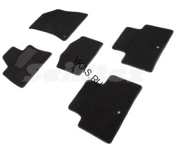 Коврики текстильн. INFINITI QX50 c 2017г- /компл.5шт./осн.резин./ LUX