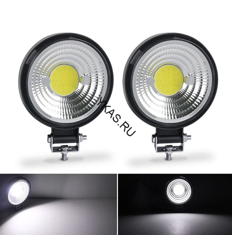 Фара Off Road   SOLAR  ближний свет   COB,   (84мм, 22мм толщина )  12V