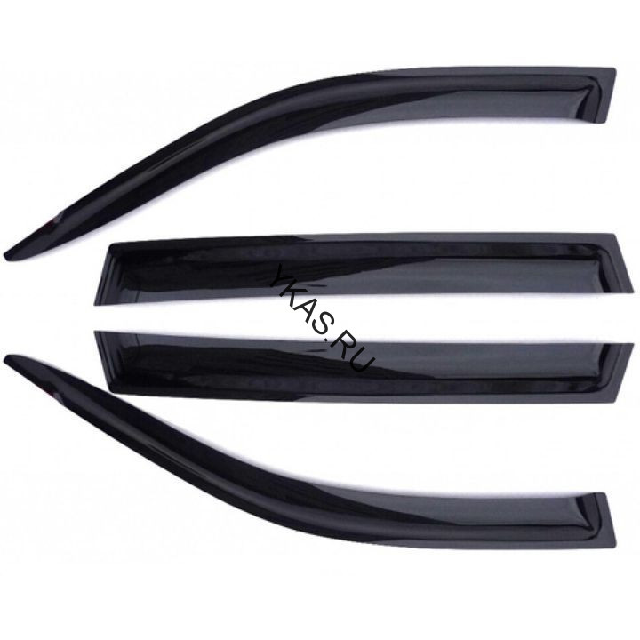 Дефлекторы стёкол  KIA RIO X-Line 2017г-  (хетчбек)  VOIN  накладные  к-т 4 шт.