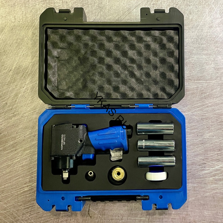 Пневмогайковерт ударный укороченный NORDBERG NP14075K в кейсе (1/2", 680 Нм)