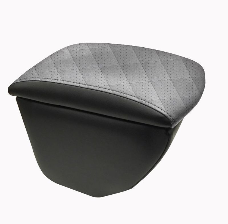 Подлокотник мод. Hyundai Solaris II с 2017г.-  чёрный/серый/серый  РОМБ