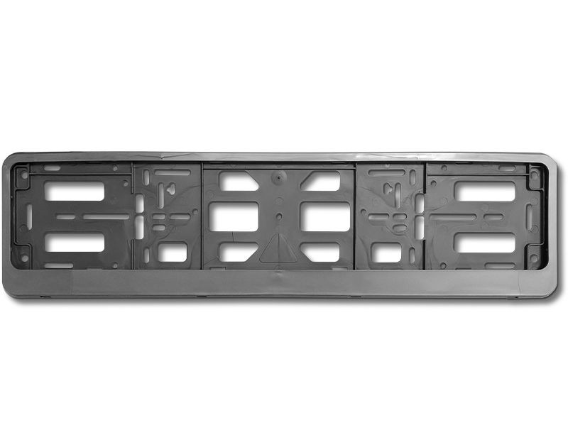 Рамка номера пластик  AVS RN-16  серебро (двухсоставная)