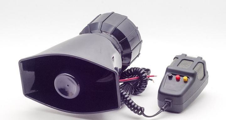 Сирена громкоговоритель 50 W 3 тона  М5  10360  с микрофоном