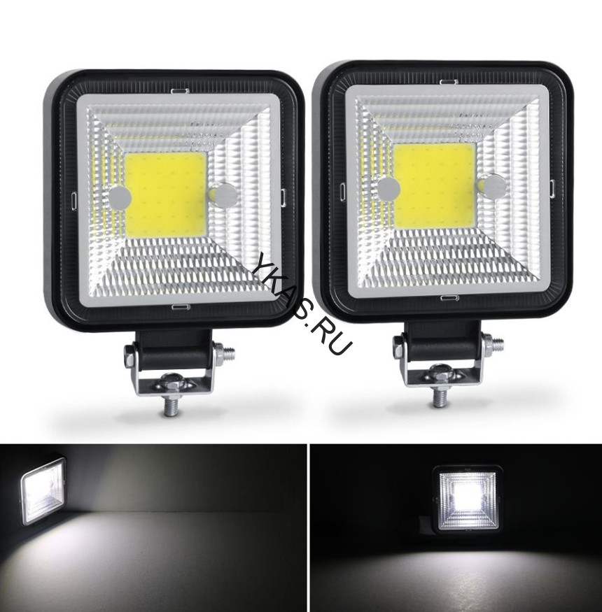 Фара Off Road   SOLAR  ближний свет   COB,   (85х85мм, 20мм толщина )  12V