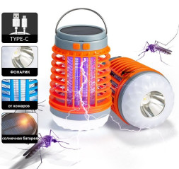 Фонарик диодный Carlife с отпугивателем комаров, АКБ