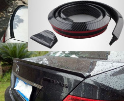 Накладка/спойлер на крышку багажника, 1500мм. обрезной, скотч 3М карбон