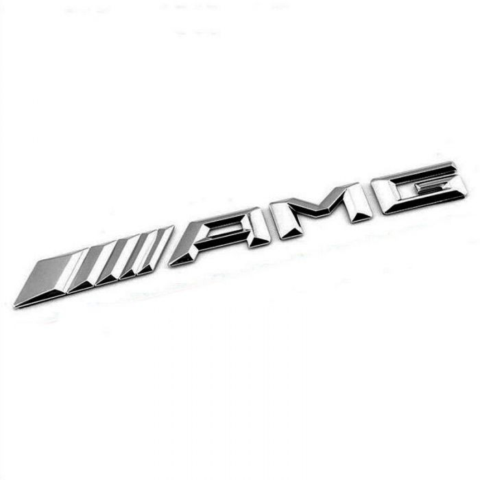 Наклейка 3D   AMG  Хром (A222 817 04 15)