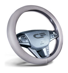 Оплетка на руль   CF  ATOM - М, Темн.Серый (экокожа/перфорация)