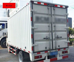 Отражатель лента на липкой основе 30см x 5см самоклей. бело-красный