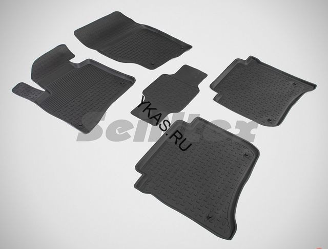 Коврики резиновые   VW Touareg II 2010-2018г./ Porsche Cayenne 2010г.- БОРТ