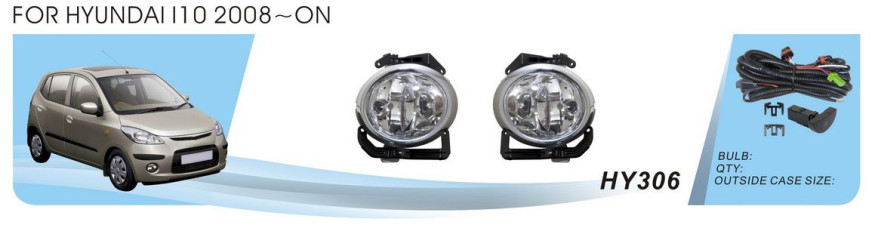 Фары доп.модель Hyundai I10/2008/HY-306W/эл.проводка