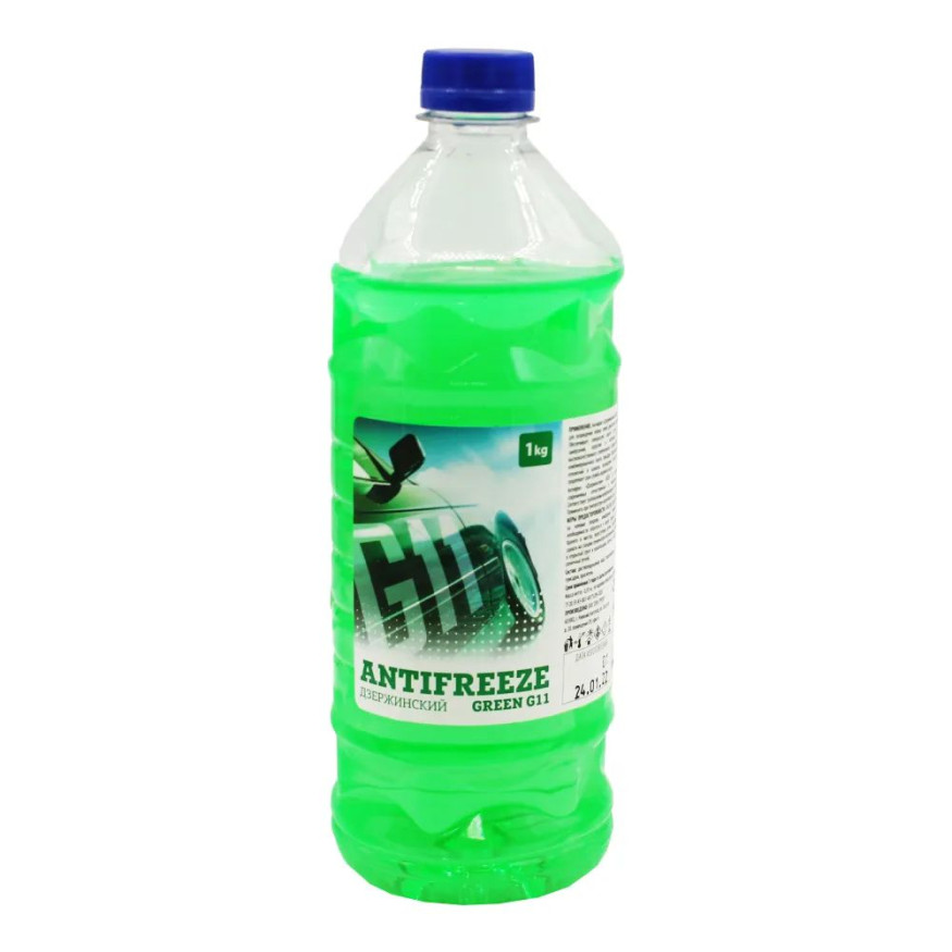 Антифриз  "Дзержинский ГОСТ"  G12  (зеленый) 1 кг  (ПЭТ мягкая упаковка)