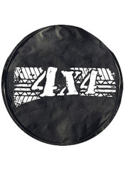 Чехол на запаску «4Х4»  Чёрный, R-16 (широкий)