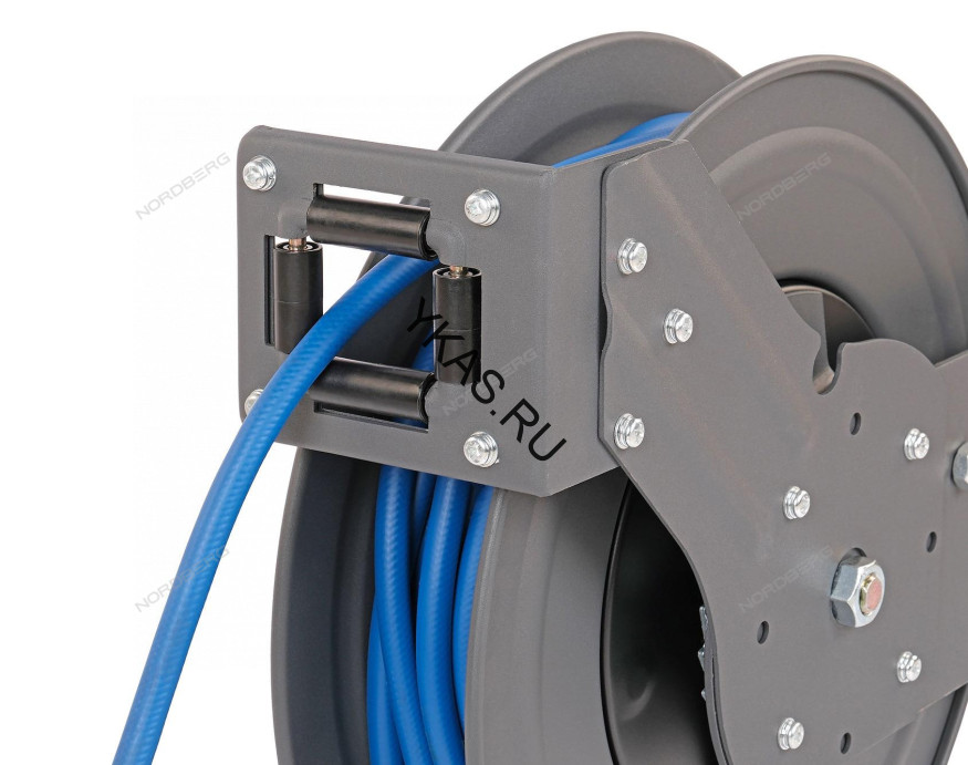 Гибридный воздушный шланг NORDBERG HR1215RPVC на стальной катушке (12х18 мм, 15 м)