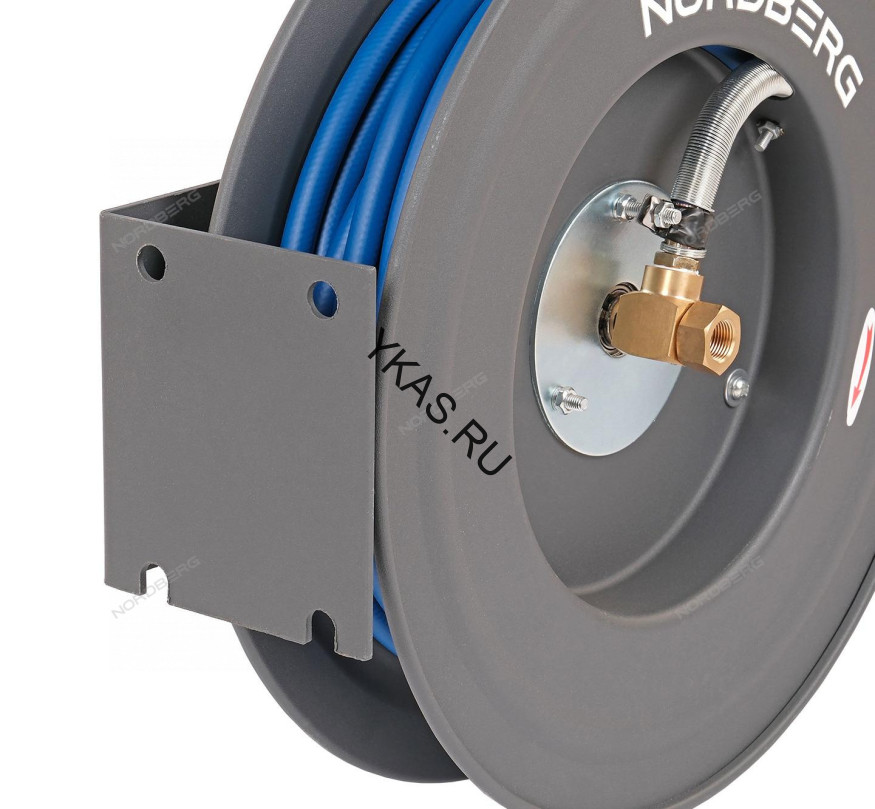 Гибридный воздушный шланг NORDBERG HR1215RPVC на стальной катушке (12х18 мм, 15 м)