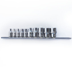 DC Набор торцевых головок TORX с битами (металлический холдер) 3/8" 9 предметов