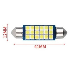 SOLAR Свет-од 12V T11x41 18 SMD 1210 C5W SV8.5 белый