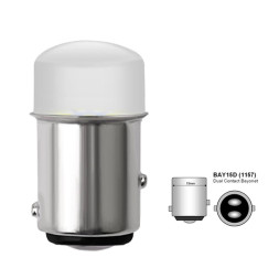 SOLAR Свет-од 12V T25 9 SMD 3014 21/5W BAY15d желтый